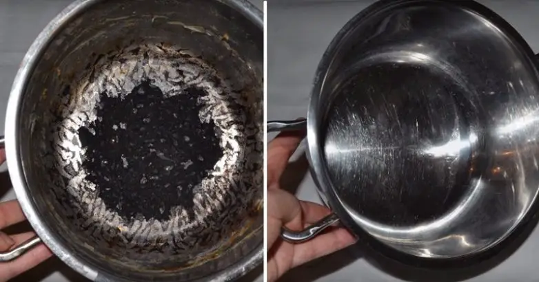 Remove Burnt rice Stains From Stainless Steel